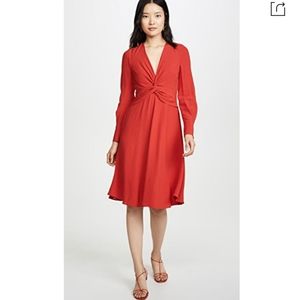 NWT Equipment twist-front crepe dress